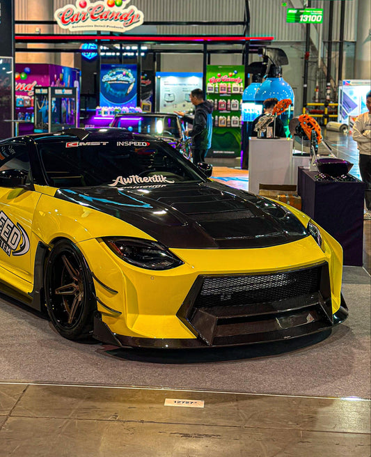 Nissan Z 400Z RZ34 Fairlady 2022-ON with Aftermarket Parts - Front Bumper & Lip Carbon Fiber / FRP from PROJECT WIDEBODY