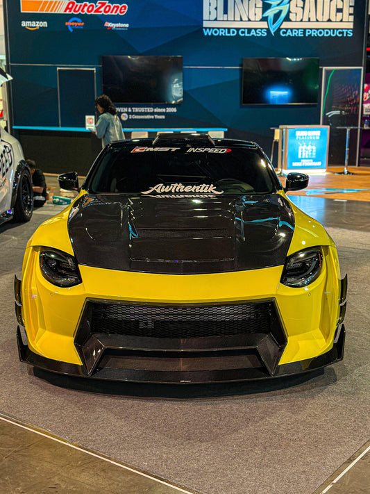 Nissan Z 400Z RZ34 Fairlady 2022-ON with Aftermarket Parts - Front Bumper & Lip Carbon Fiber / FRP from PROJECT WIDEBODY