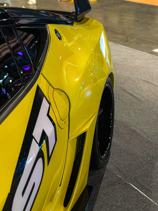 Nissan Z 400Z RZ34 Fairlady 2022-ON with Aftermarket Parts - Rear Flares and Fuel Door Carbon Fiber / FRP from PROJECT WIDEBODY