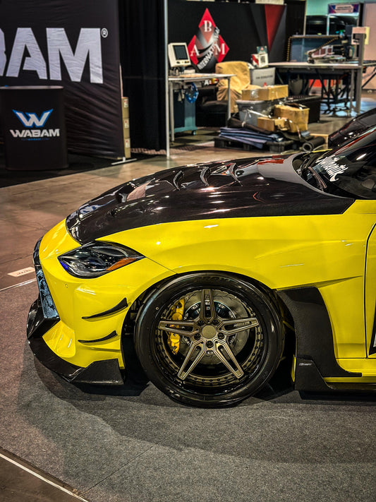 Nissan Z 400Z RZ34 Fairlady 2022-ON with Aftermarket Parts - Front Replacement Fenders Carbon Fiber / FRP from PROJECT WIDEBODY