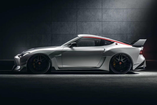 Nissan Z 400Z RZ34 Fairlady 2022-ON with Aftermarket Parts - Rear Flares and Fuel Door Carbon Fiber / FRP from PROJECT WIDEBODY