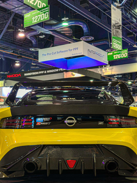 Nissan Z 400Z RZ34 Fairlady 2022-ON with Aftermarket Parts - Ducktail Spoiler Carbon Fiber / FRP from PROJECT WIDEBODY