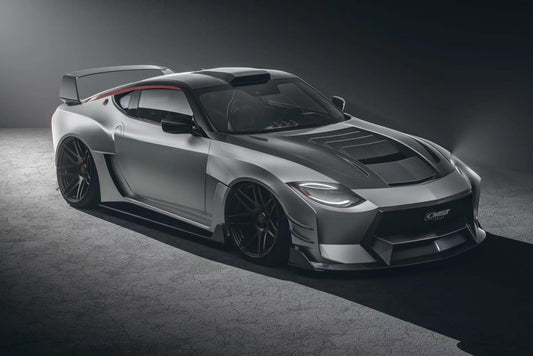 Nissan Z 400Z RZ34 Fairlady 2022-ON with Aftermarket Parts - Rear Flares and Fuel Door Carbon Fiber / FRP from PROJECT WIDEBODY