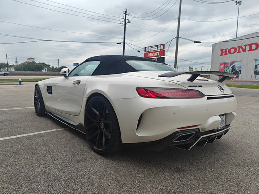 Mercedes Benz AMG GT GTS GTC C190 2016 2017 2018 2019 2020 2021 with Aftermarket Parts - Rear Wing Carbon Fiber / FRP from Paktechz