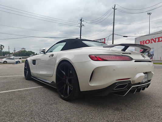 Mercedes Benz AMG GT GTS GTC C190 2016 2017 2018 2019 2020 2021 with Aftermarket Parts - Rear Wing Carbon Fiber / FRP from Paktechz