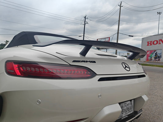 Mercedes Benz AMG GT GTS GTC C190 2016 2017 2018 2019 2020 2021 with Aftermarket Parts - Rear Wing Carbon Fiber / FRP from Paktechz
