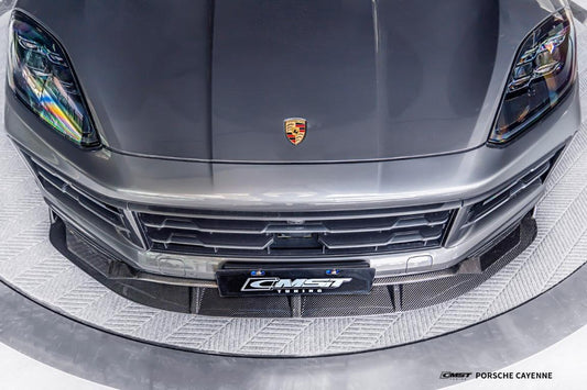 Porsche Cayenne 9Y0 9Y0.2 Base/S/AWD/E-Hybrid 2024-ON & Cayenne 9Y3 9Y3.2 Base/S 2024-ON with Aftermarket Parts - Front Lip Carbon Fiber / FRP from CMST Tuning