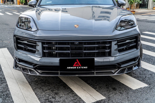 ArmorExtend AE Front Lip & Canards for Porsche Cayenne 9Y0.2 Base/S/E-Hybrid & 9Y3.2 Base/S Pre-preg Carbon Fiber