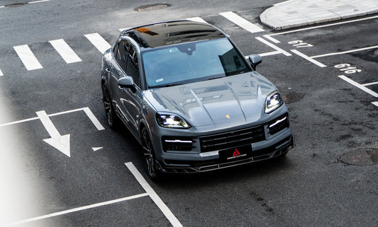 ArmorExtend AE Front Lip & Canards for Porsche Cayenne 9Y0.2 Base/S/E-Hybrid & 9Y3.2 Base/S Pre-preg Carbon Fiber