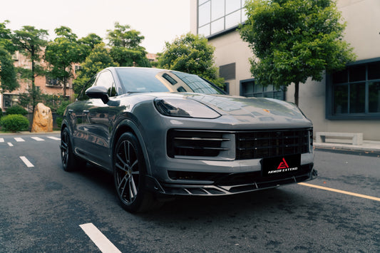ArmorExtend AE Front Lip & Canards for Porsche Cayenne 9Y0.2 Base/S/E-Hybrid & 9Y3.2 Base/S Pre-preg Carbon Fiber