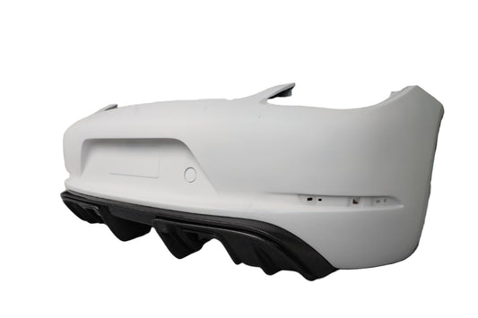Porsche 987.2 Boxster Base / S / R 2009 2010 2011 2012 with Aftermarket Parts - Rear Bumper & Diffuser FRP/PP Polypropylene/Dry Pre-preg Carbon Fiber from DuPont Tech