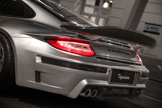 ROBOT CRAFTSMAN "TIGANISM GUSTAV" Rear Spoiler Wing for Porsche 997.1/2 911 Carrera Base/S/4S/Targa/GTS/GT3/Turbo Carbon Fiber / FRP