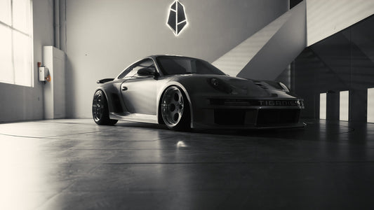 ROBOT CRAFTSMAN "TIGANISM GUSTAV" Widebody Rear Quarter Panel Flares Wheel Arches for Porsche 911 997.1 997.2 Carrera Base/S 2005–2012 Carbon Fiber / FRP