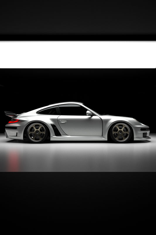 ROBOT CRAFTSMAN "TIGANISM GUSTAV" Widebody Side Skirts for Porsche 911 997.1 997.2 Carrera Base/S 2005–2012 Carbon Fiber / FRP