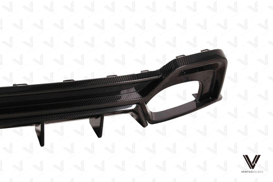 Audi RS6 & RS7 C8 2020-ON with Aftermarket Parts - Rear Diffuser Carbon Fiber from Ventus Veloce