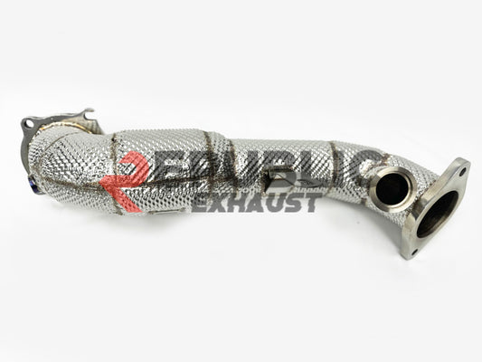 Alfa Romeo Giulia Sport Veloce Ti Sprint RWD AWD Lusso Base 2017-ON (2.0T) with Aftermarket Parts - 100 & 200 & 300 CELL & Test Pipe/No Cat Downpipe Stainless Steel from Republic Exhaust