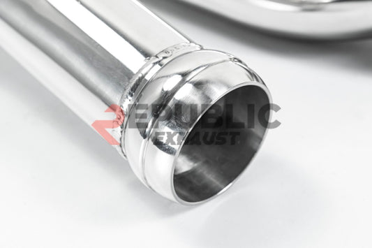 Aston Martin Vantage V8 2019 2020 2021 2022 2023 (4.0T) with Aftermarket Parts - Frontpipe Exhaust Titanium / Stainless Steel from Republic Exhaust