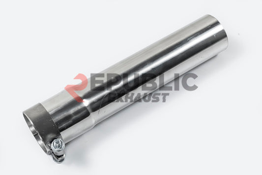 Audi A4 B8 FWD/Quattro 2009 2010 2011 2012 2013 2014 2015 2016 (2.0T) with Aftermarket Parts - Catback Exhaust Quad Exit Tips Titanium / Stainless Steel from Republic Exhaust