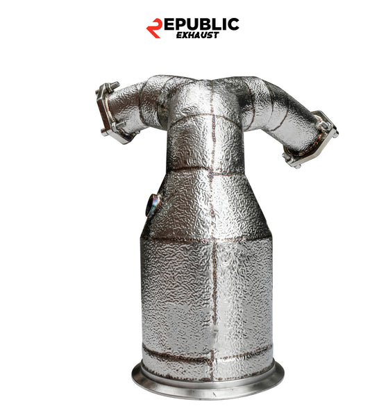 Audi S5 B9 B9.5 2017-Early 2025 (3.0T) with Aftermarket Parts - 100 & 200 & 300 CELL & Test Pipe/No Cat Downpipe Stainless Steel from Republic Exhaust