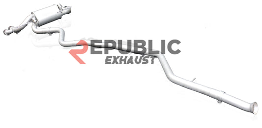 BMW 2 Series 220i F22 2014 2015 2016 2017 2018 2019 2020 2021 with Aftermarket Parts - Catback Exhaust Quad Exit Tips Titanium / Stainless Steel from Republic Exhaust