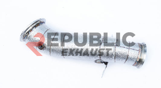 BMW 2 Series M235i F22 F23 2014 2015 2016 (3.0T) with Aftermarket Parts - 100 & 200 & 300 CELL & Test Pipe/No Cat Downpipe Stainless Steel from Republic Exhaust