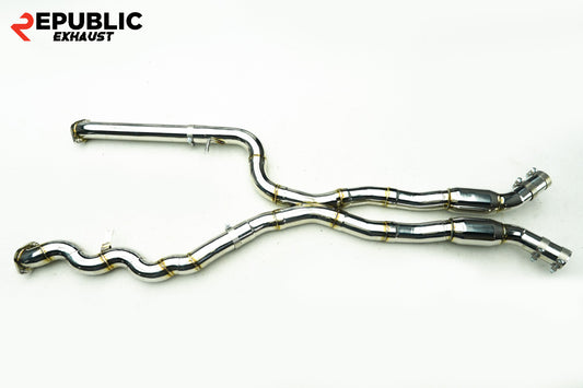 BMW M2C G87 2023-ON (3.0T) with Aftermarket Parts - Midpipe Exhaust Titanium / Stainless Steel from Republic Exhaust