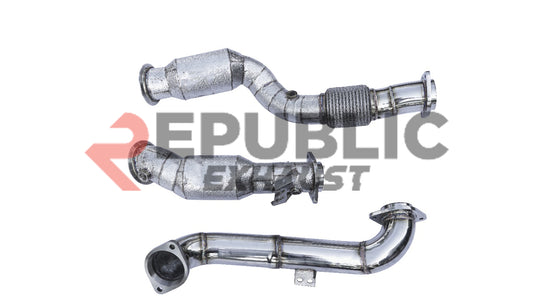 BMW M2 G87 2023-ON (3.0T) with Aftermarket Parts - 100 & 200 & 300 CELL & Test Pipe/No Cat Downpipe Stainless Steel from Republic Exhaust