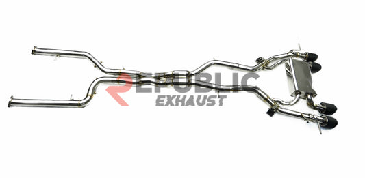 BMW M2 M2C G87 2023-ON (3.0T)
with Aftermarket Parts - Catback Exhaust Quad Tips Exit Titanium / Stainless Steel from Republic Exhaust
