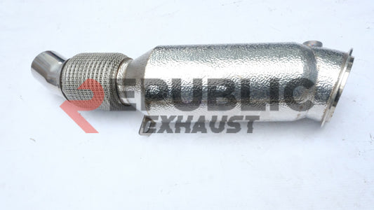 BMW X5 F15 (Both Fits Pre-LCI & LCI) 2014 2015 2016 2017 2018 (2.0T) with Aftermarket Parts - 100 & 200 & 300 CELL & Test Pipe/No Cat Downpipe Stainless Steel from Republic Exhaust