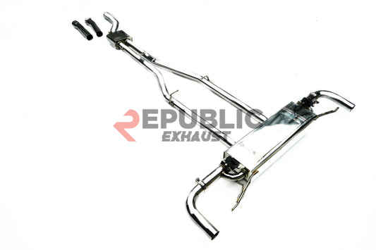 BMW X5 G05 X/S Drive 40i (with M-Package) (Fits Both Pre-LCI & LCI) 2019-ON (3.0T) with Aftermarket Parts - Catback Exhaust with Valve Stainless Steel from Republic Exhaust