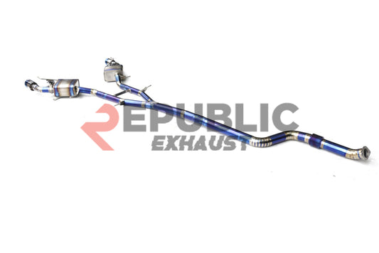 Chevrolet Camaro 6th Gen 3LT 2LT 1LT 2LS 1LS 2015 2016 2017 2018 2019 2020 2021 2022 2023 2024 (2.0T) with Aftermarket Parts - Catback Exhaust Dual Tips Exit Stainless Steel from Republic Exhaust