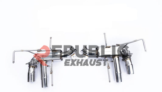 Ferrari F12 2013 2014 2015 2016 2017 (6.3L) with Aftermarket Parts - Catback Exhaust with Valve Titanium / Stainless Steel from Republic Exhaust