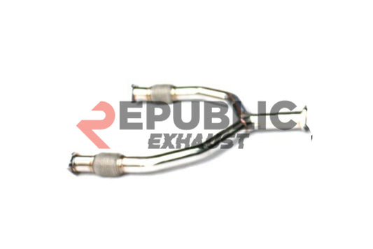 Infiniti G37 G37x IPL Anniversary Journey Sport X Base 2008 2009 2010 2011 2012 2013 with Aftermarket Parts - Y-Pipe Exhaust Titanium / Stainless Steel from Republic Exhaust
