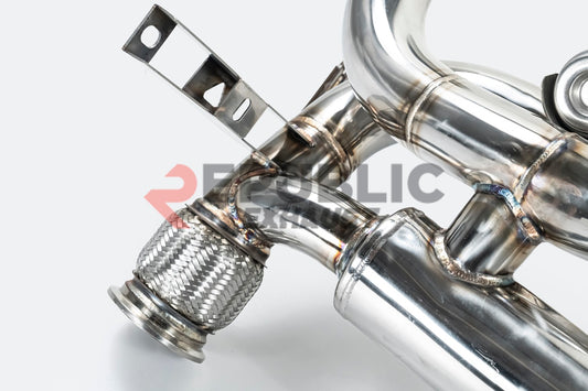 Lamborghini Huracan EVO Tecnica STO 2020 2021 2022 2023 with Aftermarket Parts - Catback Exhaust with Valve Titanium from Republic Exhaust