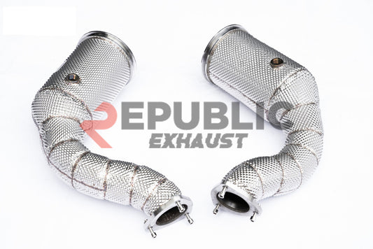 Lamborghini Urus 2019-ON (4.0T V8) with Aftermarket Parts - 100 & 200 & 300 CELL & Test Pipe/No Cat Downpipe Stainless Steel from Republic Exhaust