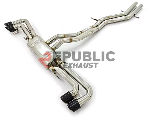 Lamborghini Urus 2019-ON (4.0T V8) with Aftermarket Parts - Catback Exhaust Quad Exit with Valve Stainless Steel from Republic Exhaust