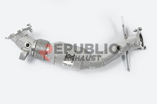 Land Rover Range Rover Evoque 2.0L 2015 2016 2017 with Aftermarket Parts - 100 & 200 & 300 CELL & Test Pipe/No Cat Downpipe Stainless Steel from Republic Exhaust
