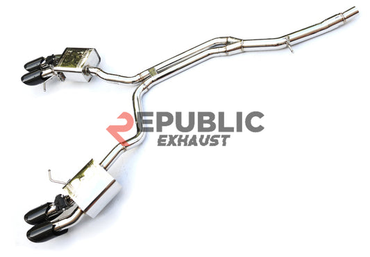 Porsche Macan 95B.1 S/GTS 2015 2016 2017 2018 (3.0T) with Aftermarket Parts - Catback Exhaust with Valve Titanium / Stainless Steel from Republic Exhaust