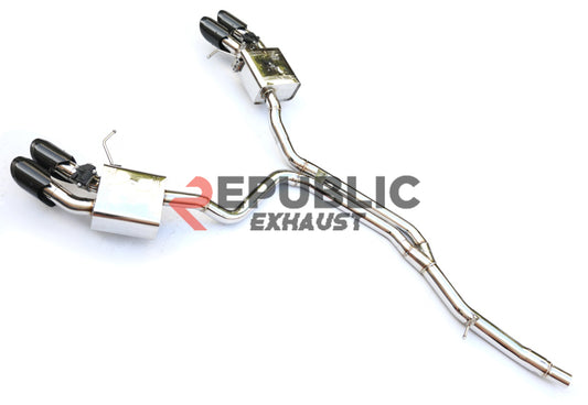 Porsche Macan 95B.1 S/GTS 2015 2016 2017 2018 (3.0T) with Aftermarket Parts - Catback Exhaust with Valve Titanium / Stainless Steel from Republic Exhaust