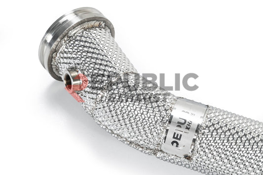 Republic Exhaust 100 & 200 & 300 CELL & Test Pipe/No Cat Downpipe for Maserati Quattroporte RWD 2014-ON Stainless Steel