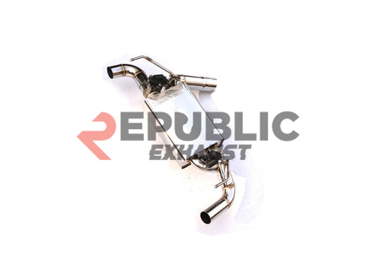 Nissan 350Z Nismo Performance Anniversary Grand Touring Base Fairlady Z Z33 2003 2004 2005 2006 2007 2008 2009 with Aftermarket Parts - Axle-back Exhaust Dual Exit Tips with Valve Titanium / Stainless Steel from Republic Exhaust