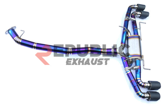 Nissan GTR R35 CBA DBA 2008 2009 2010 2011 2012 2013 2014 2015 2016 with Aftermarket Parts - Catback Exhaust with With Valve (89mm 3.5 inch diameter pipe) Stainless Steel from Republic Exhaust