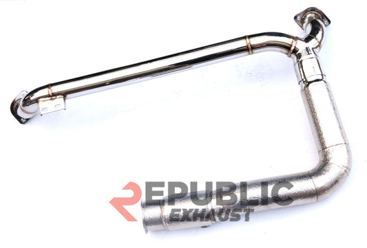 Porsche 718 Cayman / Boxster Base 2017-ON (2.0T) with Aftermarket Parts - 100 & 200 & 300 CELL & Test Pipe/No Cat Downpipe Stainless Steel from Republic Exhaust