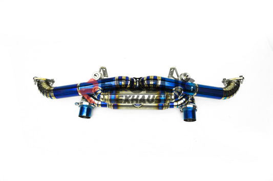 Porsche 718 Cayman GT4RS Spyder RS 2023-ON (4.0L) with Aftermarket Parts - Axle-back Exhaust with Valve Titanium / Stainless Steel from Republic Exhaust