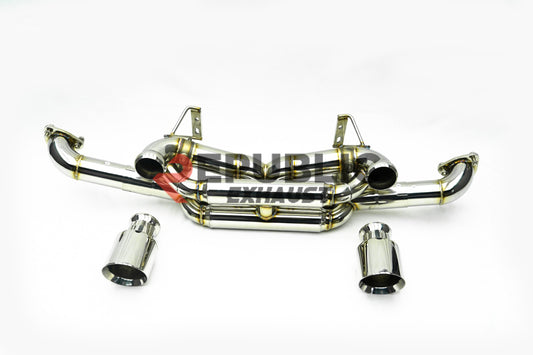 Porsche 718 Cayman GT4RS Spyder RS 2023-ON (4.0L) with Aftermarket Parts - Axle-back Exhaust with Valve Titanium / Stainless Steel from Republic Exhaust