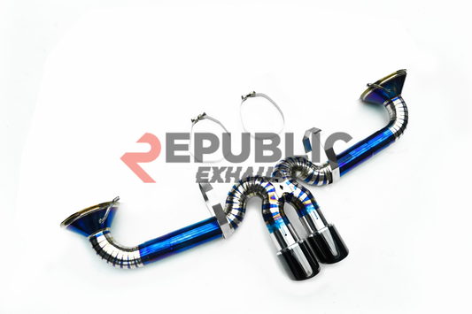 Porsche 911 992.1 Carerra GT3 2020 2021 2022 2023 2024 (4.0L) with Aftermarket Parts - Axle-back Exhaust with Valve Titanium / Stainless Steel from Republic Exhaust