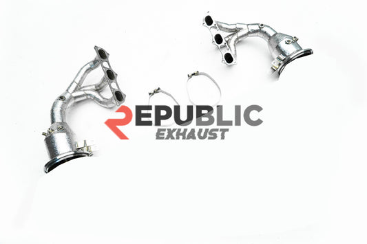 Porsche 911 992.1 GT3 2020 2021 2022 2023 2024 (4.0L) with Aftermarket Parts - Straight Pipe Headers Stainless Steel from Republic Exhaust