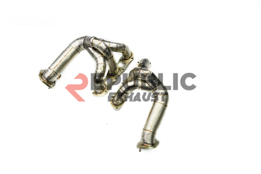 Porsche 981 Cayman S/GTS & Boxster S/GTS 2014 2015 2016 (3.4L) with Aftermarket Parts - 100 & 200 & 300 CELL & Straight Pipe Headers Stainless Steel from Republic Exhaust