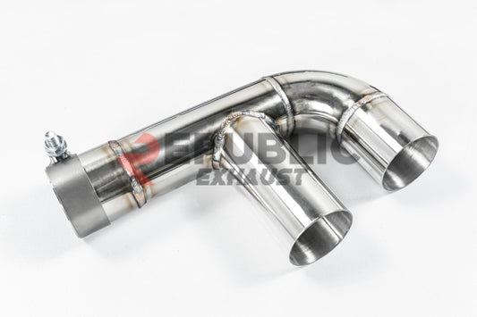 Porsche 991.2 Carrera Base/S/T/Targa/4/4S/GTS 2017 2018 2019 (3.0T) with Aftermarket Parts - Axle-back Exhaust Quad Exit Tips Titanium / Stainless Steel from Republic Exhaust