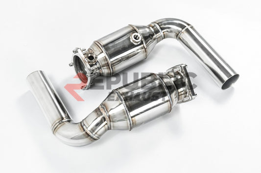 Porsche 991.2 Carrera Base/S/T/Targa/4/4S/GTS 2017 2018 2019 (3.0T) with Aftermarket Parts - Axle-back Exhaust Quad Exit Tips Titanium / Stainless Steel from Republic Exhaust